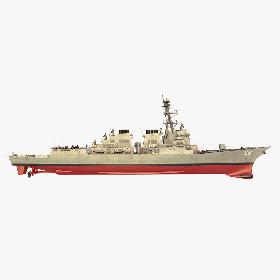 3D model USS Preble LOD 1